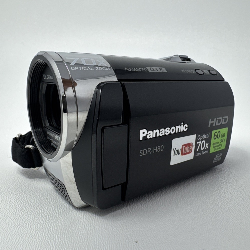 Panasonic‎ SDR-H80P-K Handheld Video Camera w/Battery No Charger - TESTED